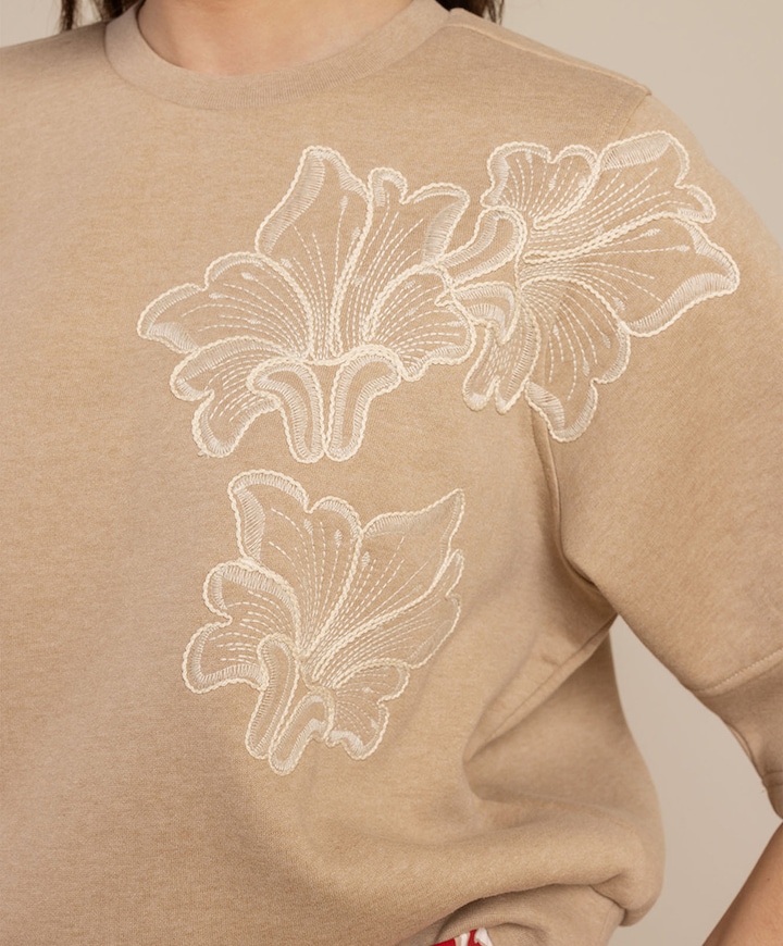 Dames sweater beige