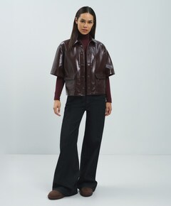 Dames jas bordeaux