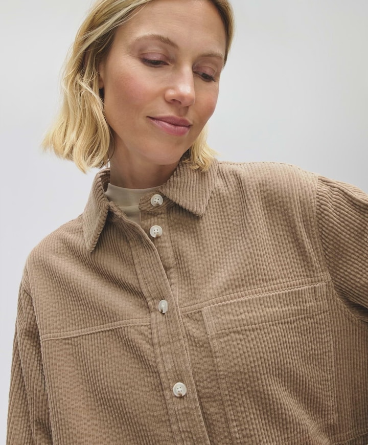 Dames blouse beige