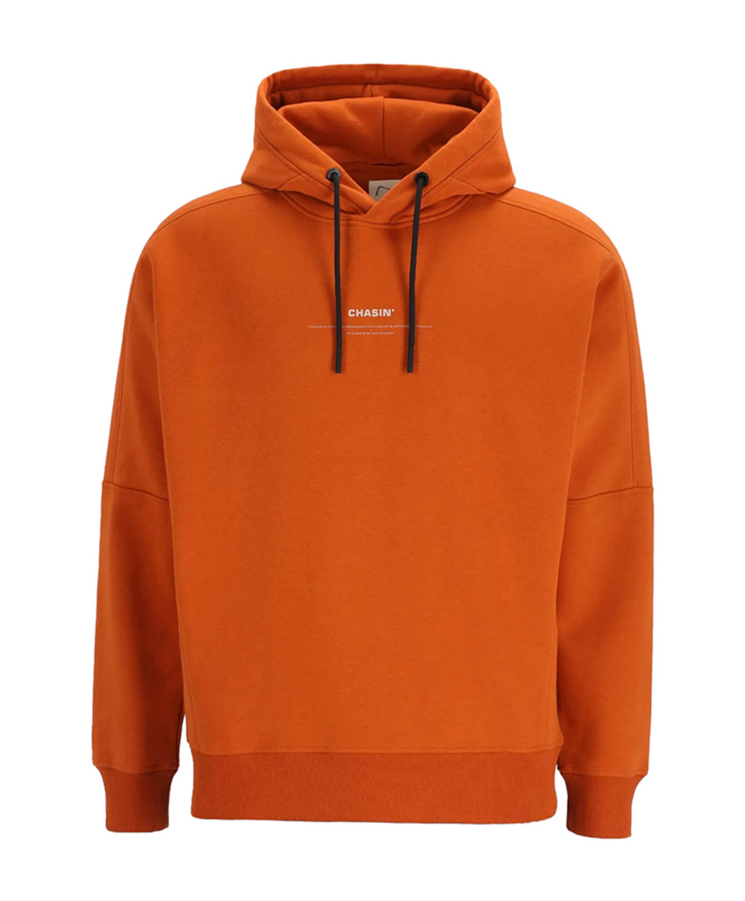 Heren hoodie oranje