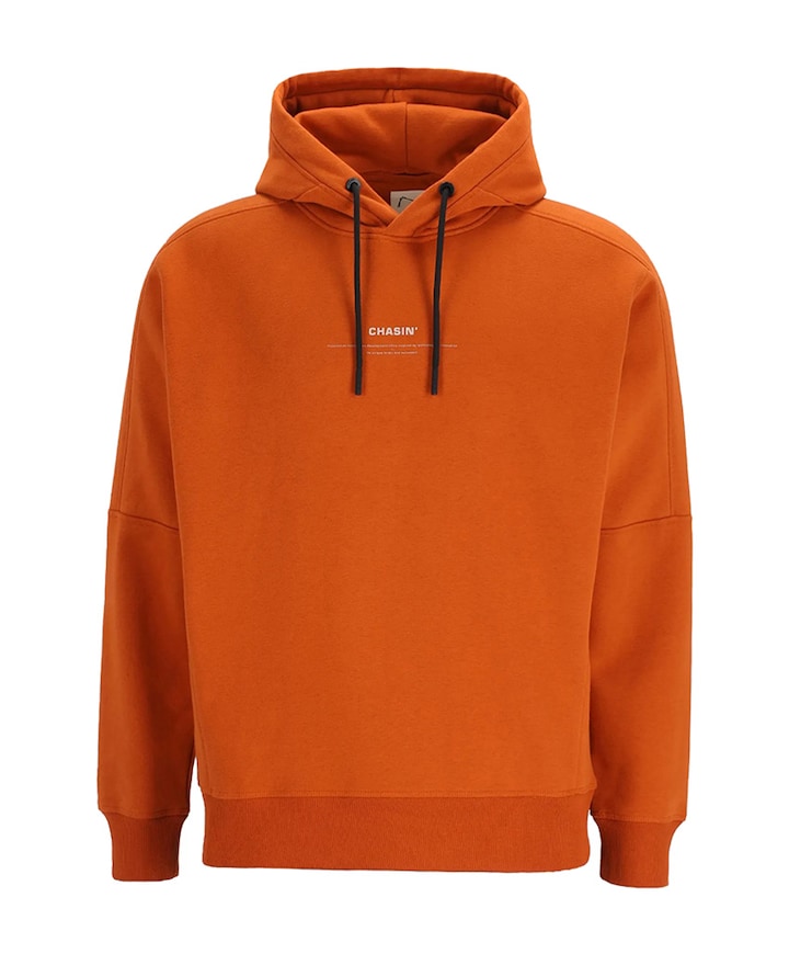 Heren hoodie oranje