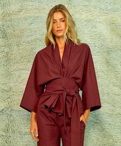 Dames blouse bordeaux