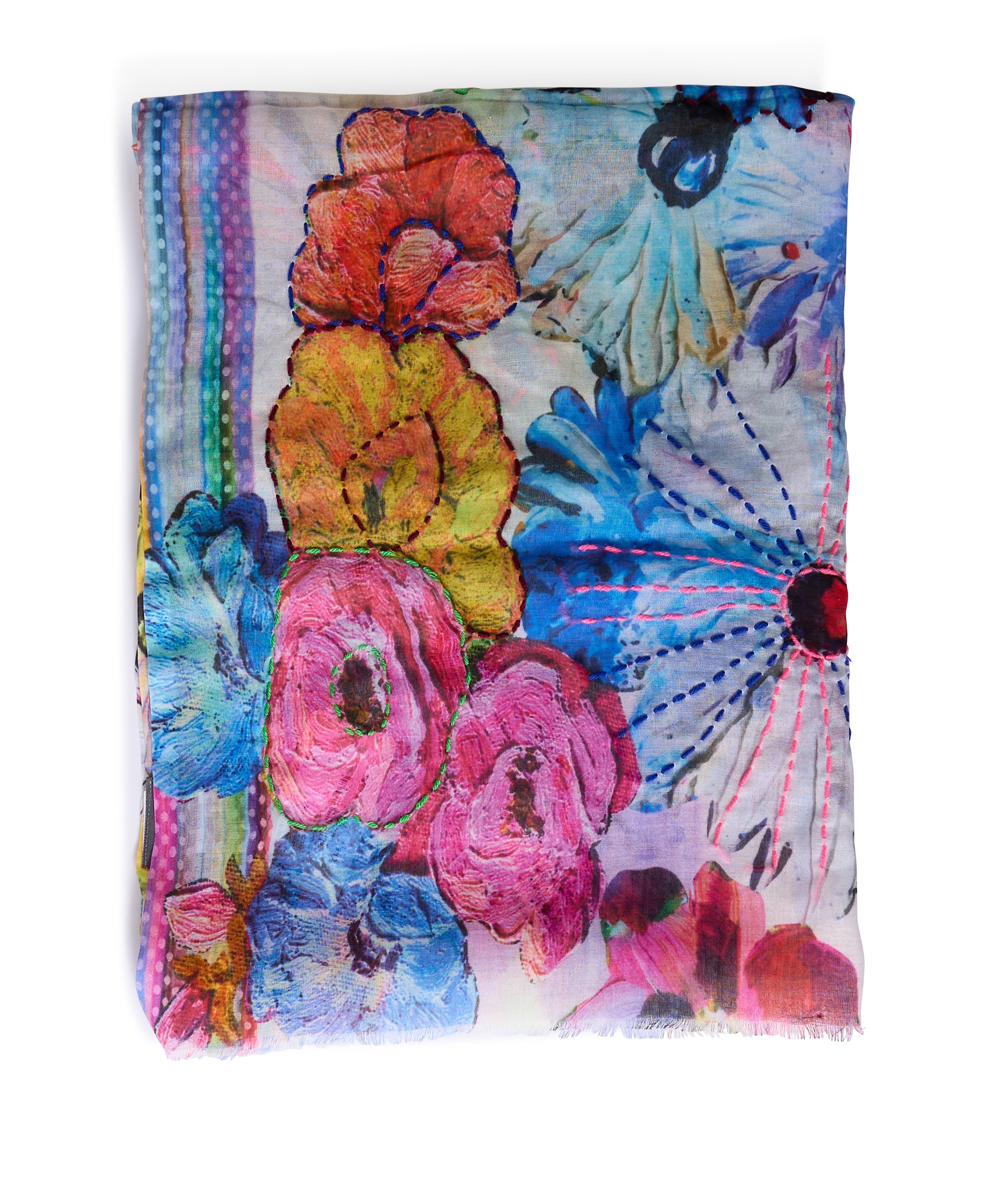 Dames sjaal multicolor