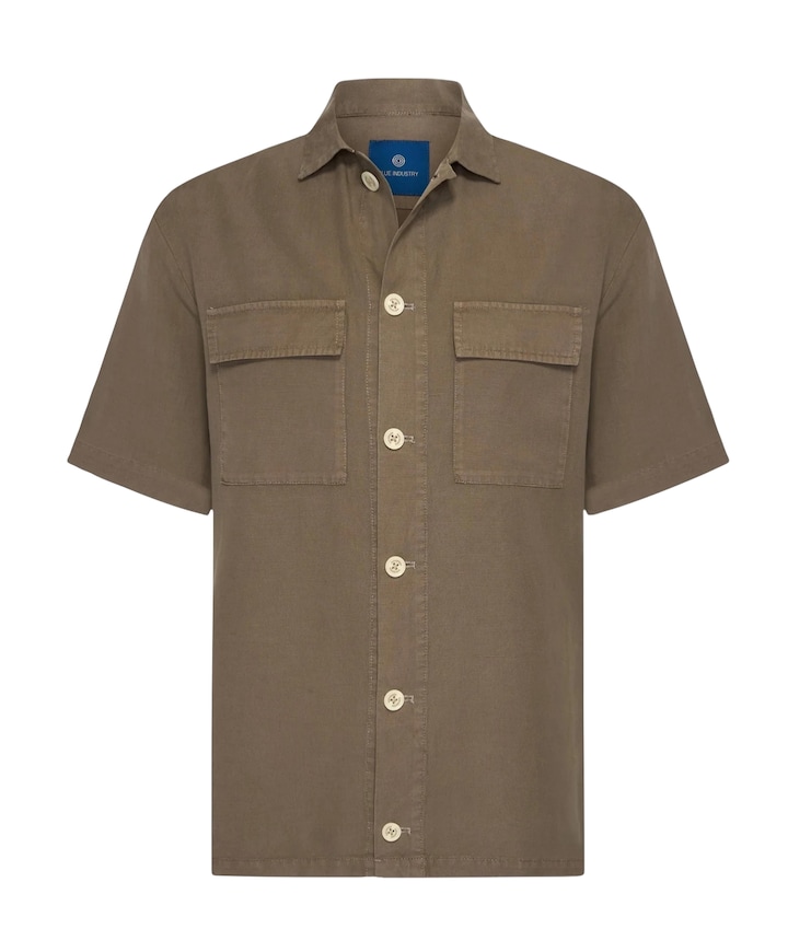 Heren overshirt bruin