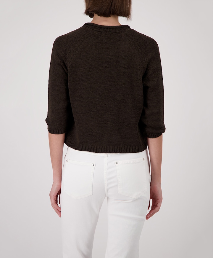 Dames vest bruin