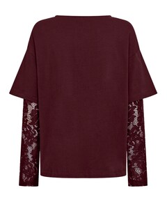 Dames longsleeve bordeaux