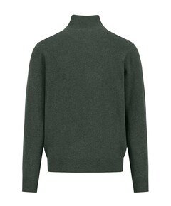 Heren trui met rits groen