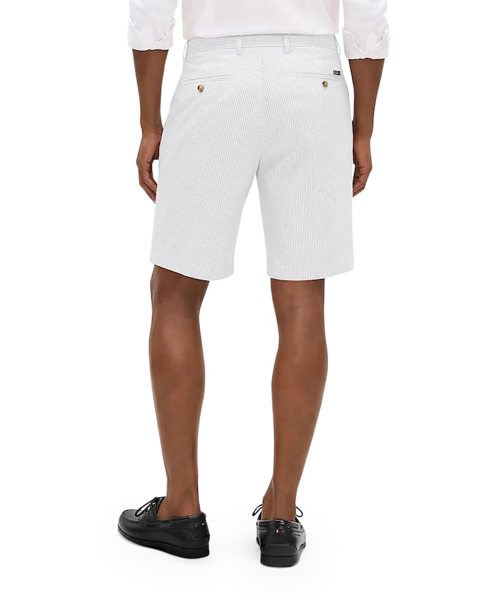 DC SEERSUCKER heren korte broek wit