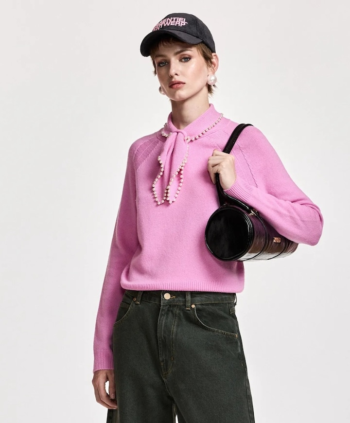 Dames trui roze