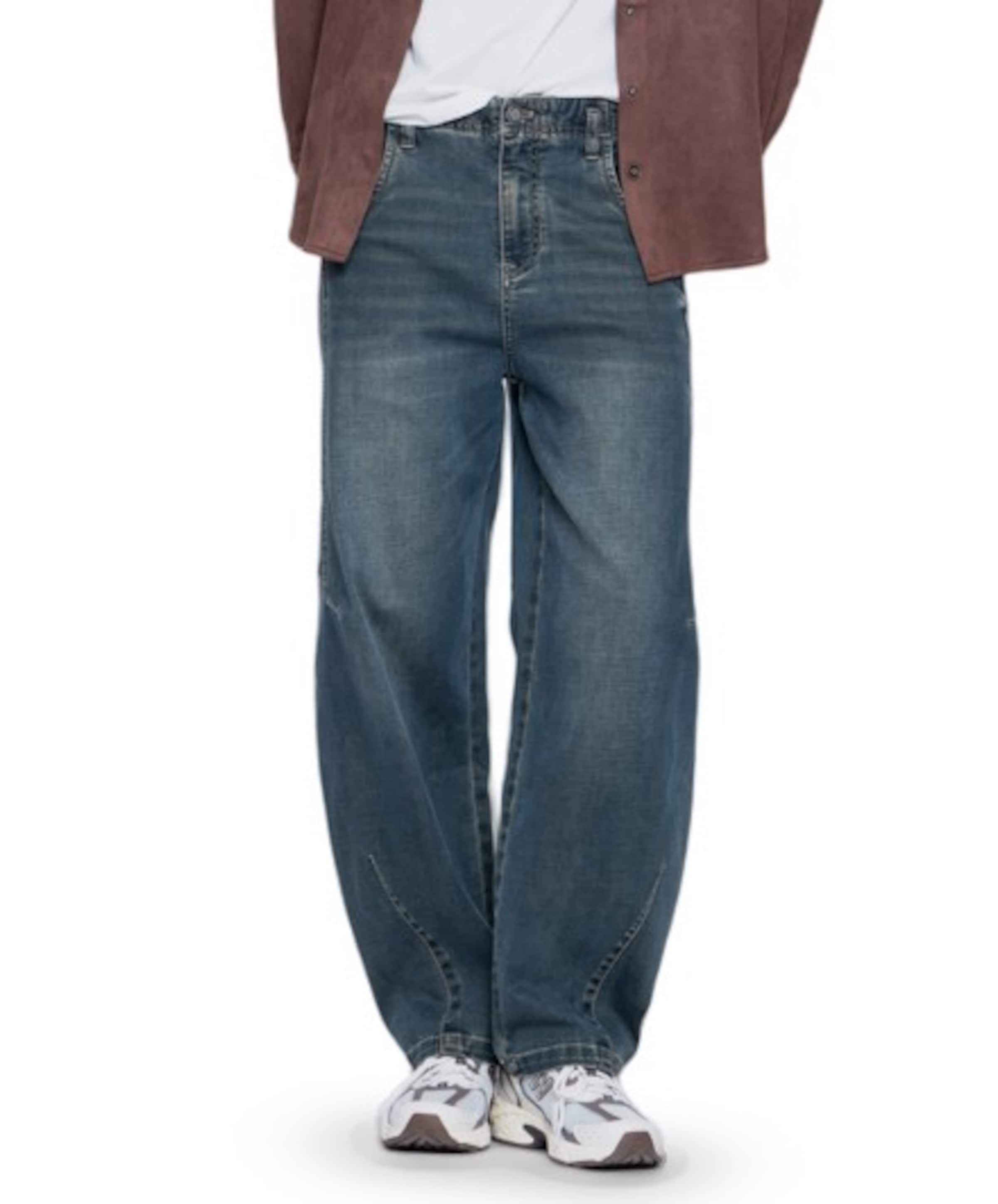 Barrel dames jeans blauw
