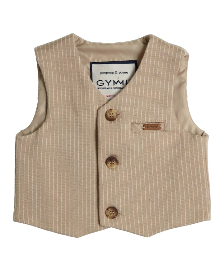 Jongens gilet ecru