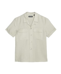 Jongens overhemd korte mouw beige