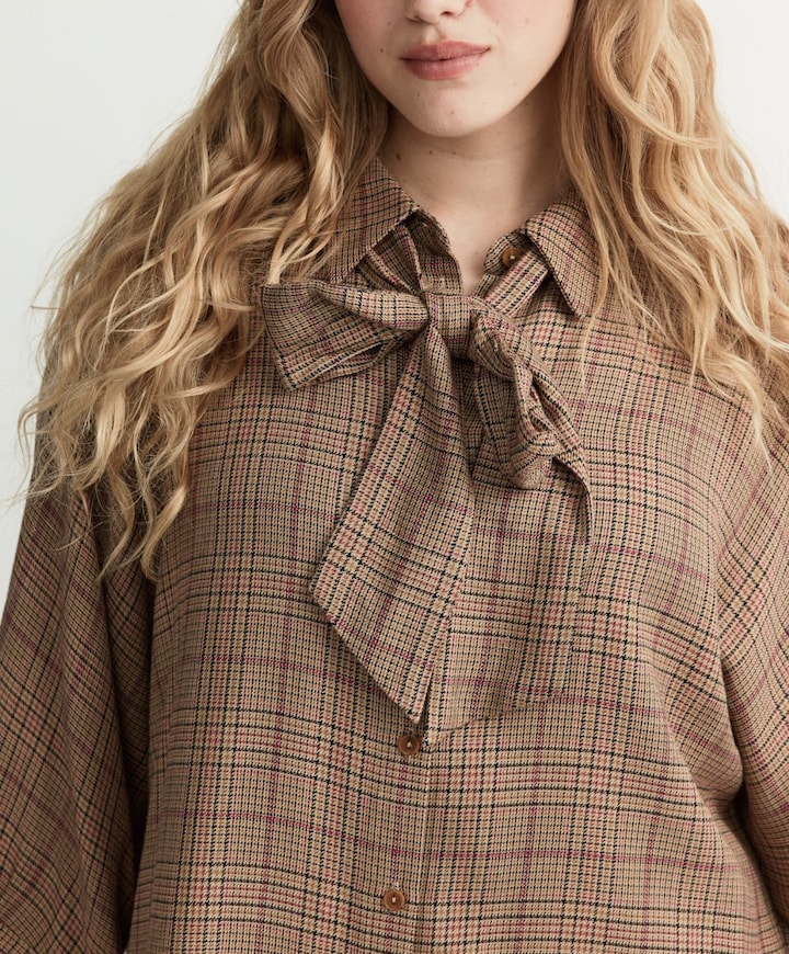 Dames blouse beige