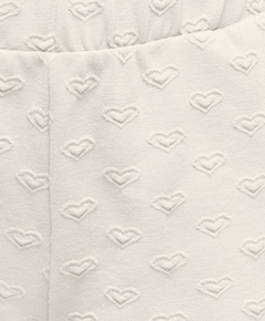 KOGSIMONE WIDE HEART meisjes korte broek beige