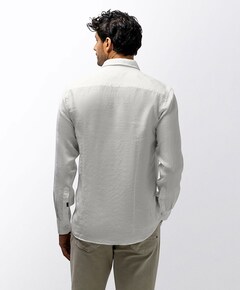 Heren overhemd lange mouw wit