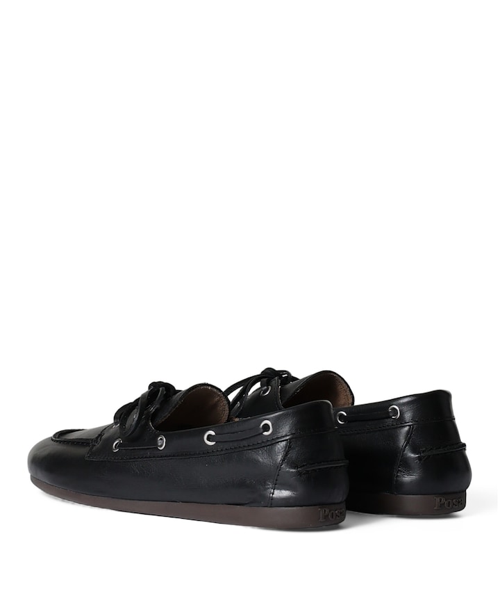 Boat loafer dames instappers zwart