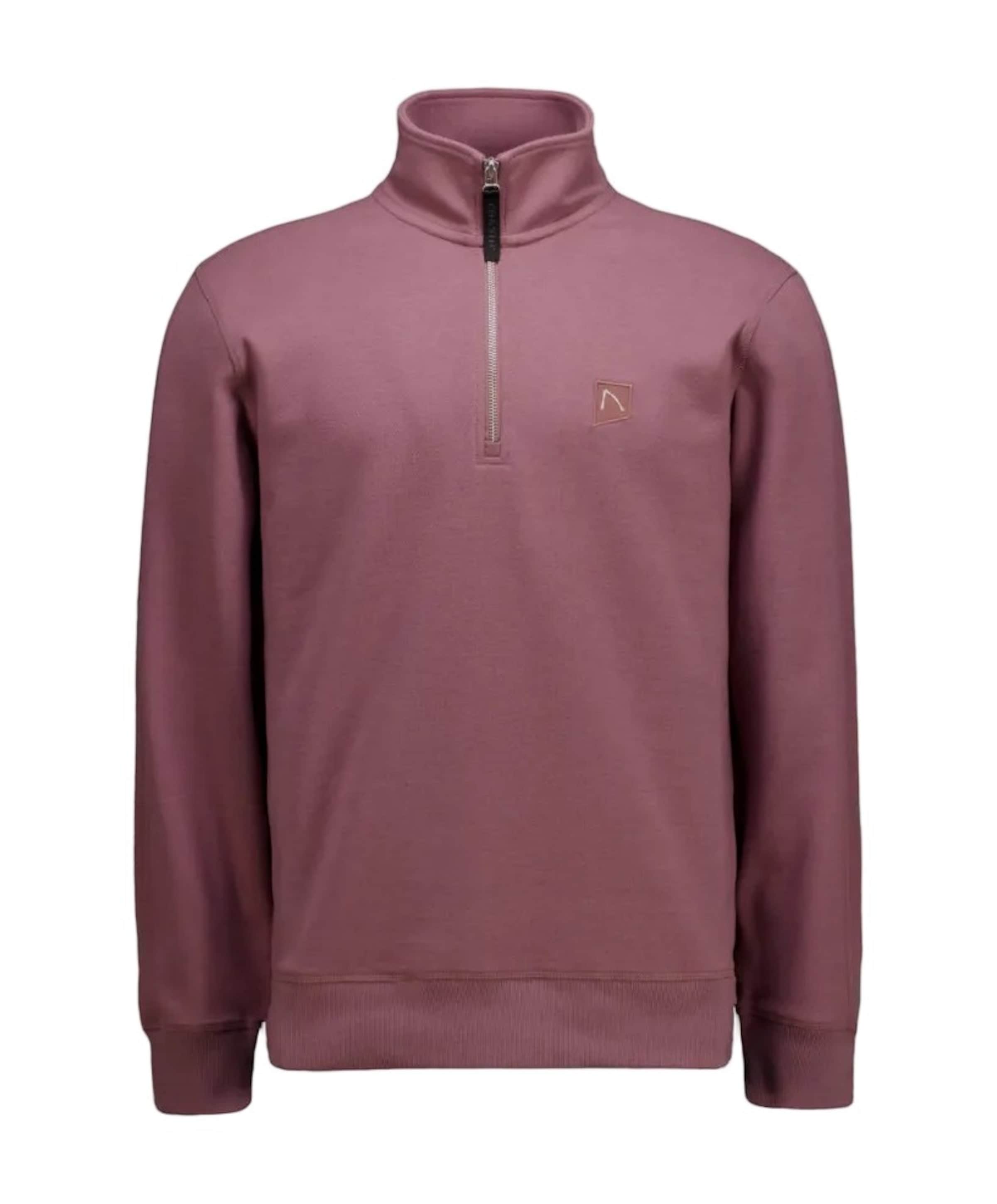 Heren trui met rits roze