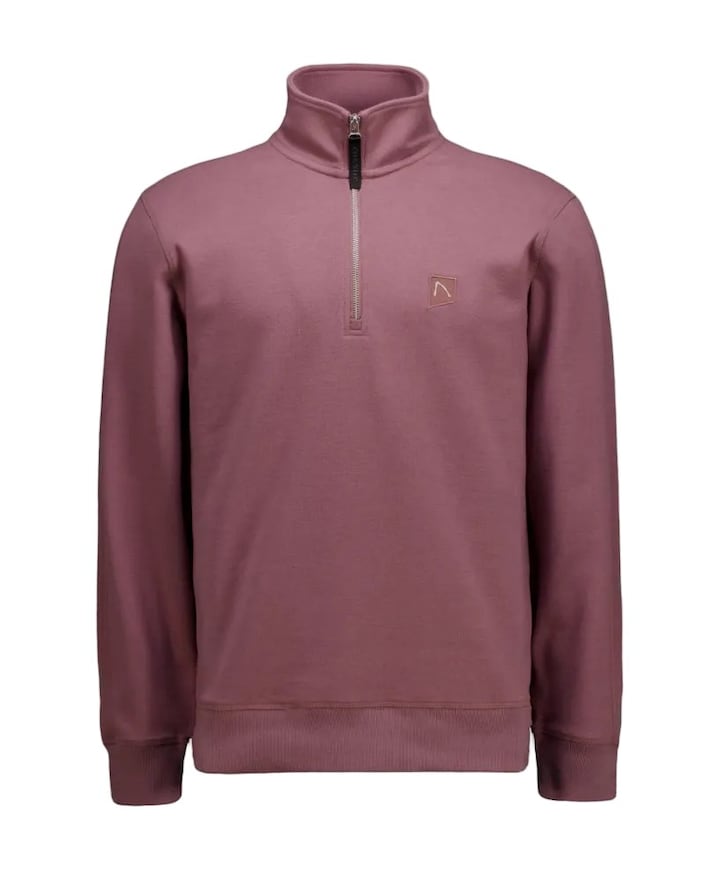 Heren trui met rits roze