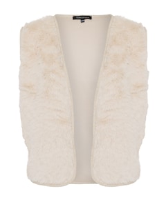 Dames gilet beige