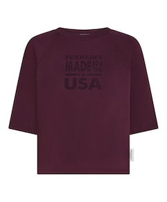 Dames T-shirt bordeaux