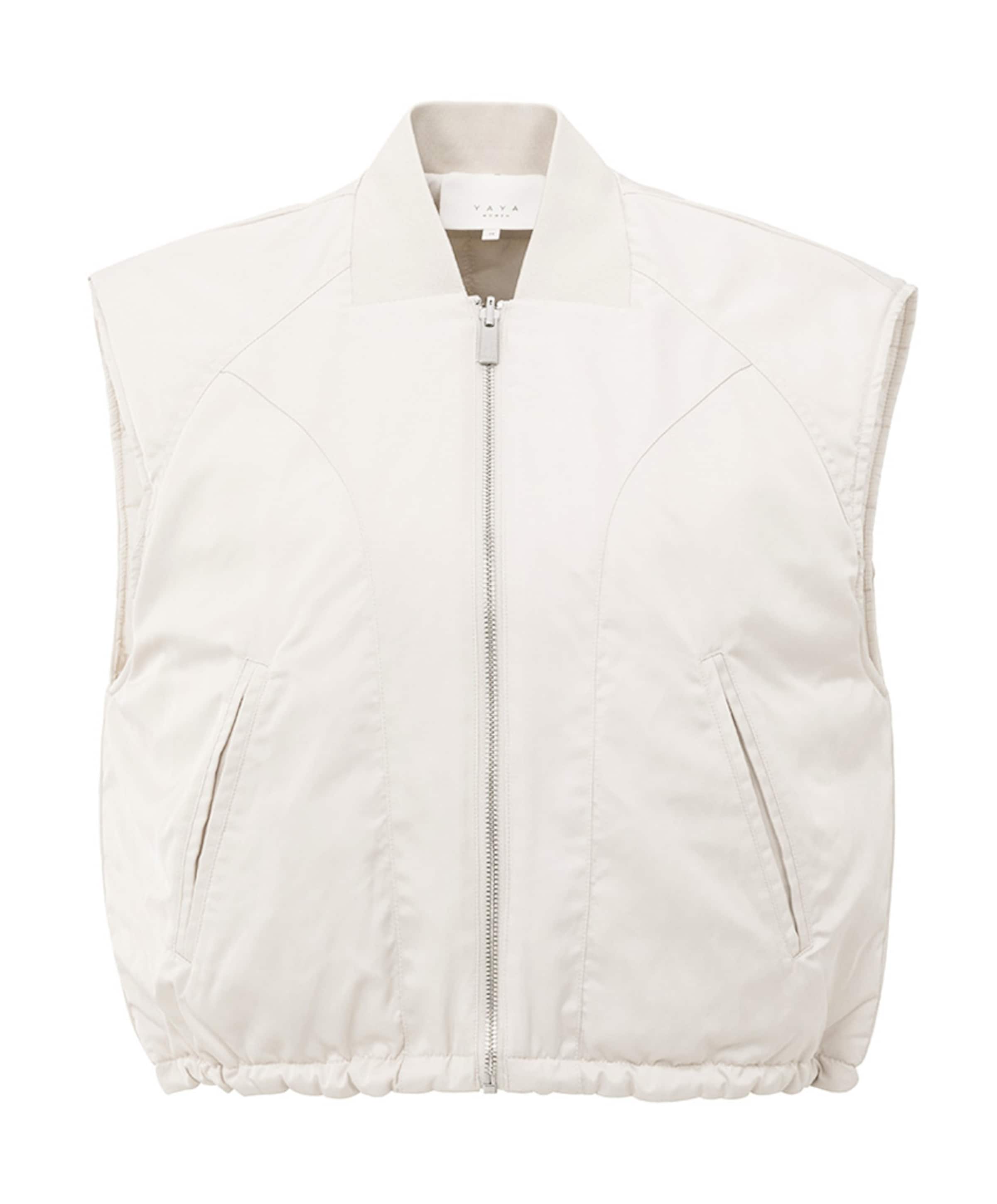 Dames omkeerbare bodywarmer beige