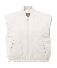 Dames omkeerbare bodywarmer beige