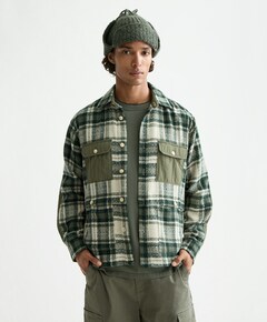 Overhemd lange mouw groen