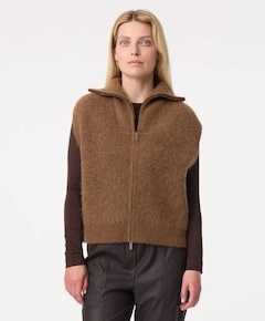 Dames vest bruin