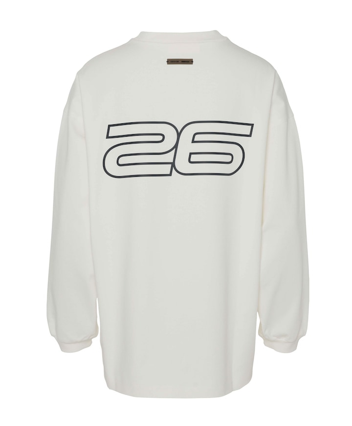 Heren longsleeve ecru