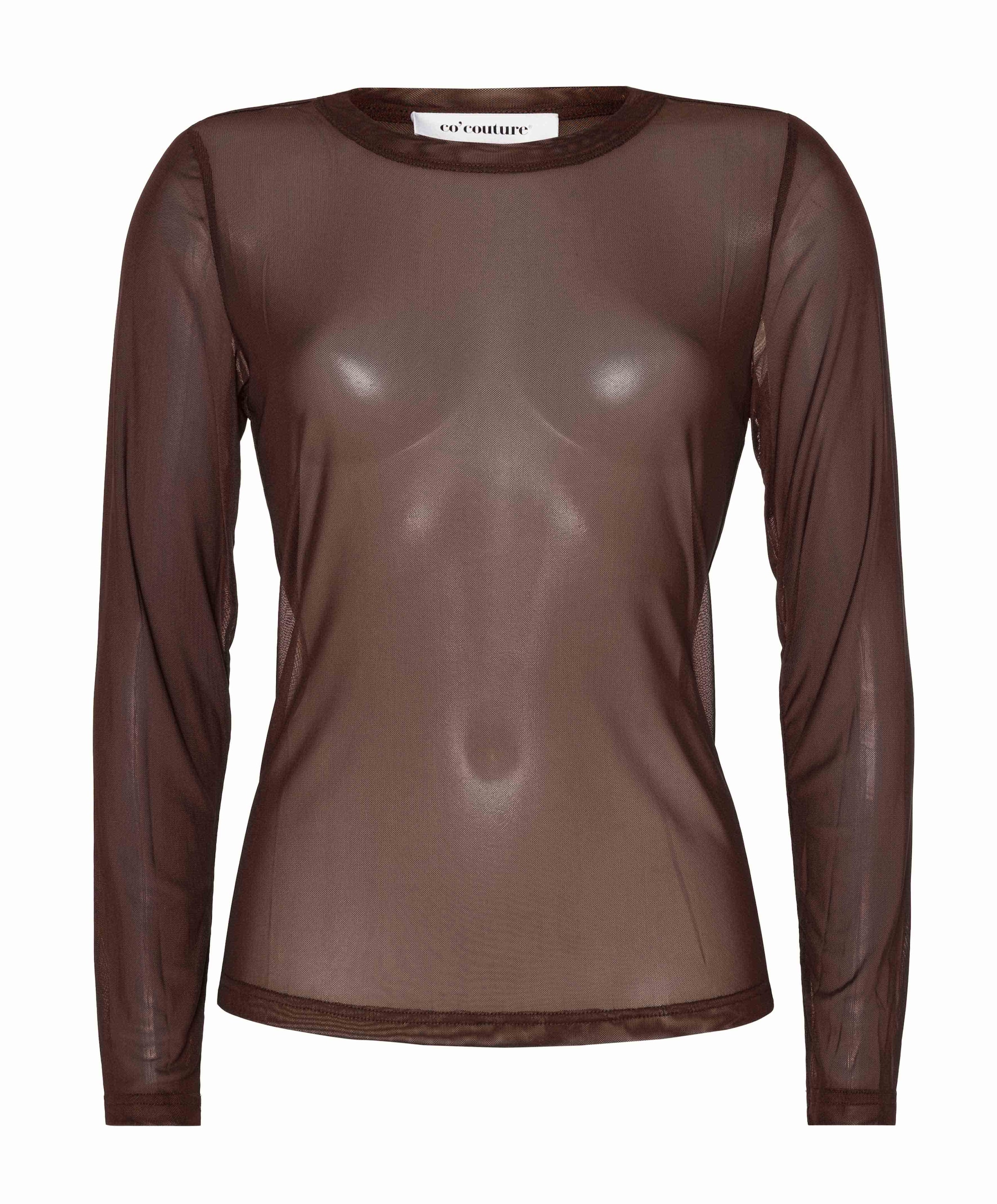 Dames top bruin