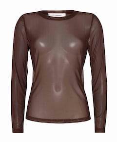 Dames top bruin