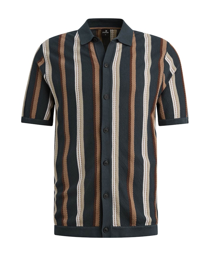 Heren overshirt blauw
