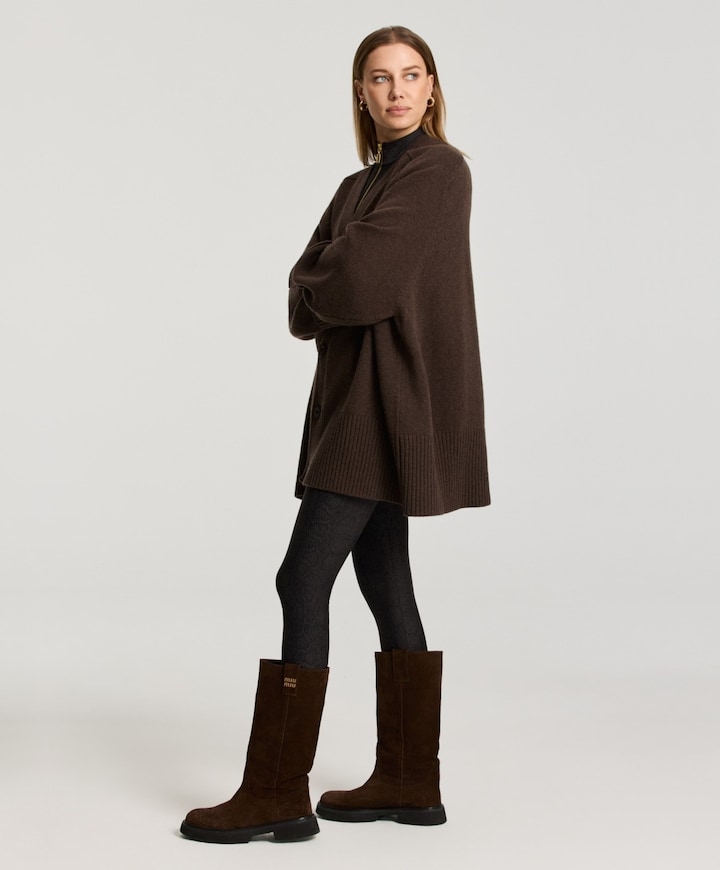 Dames vest bruin