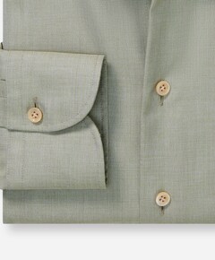 Heren overhemd lange mouw groen