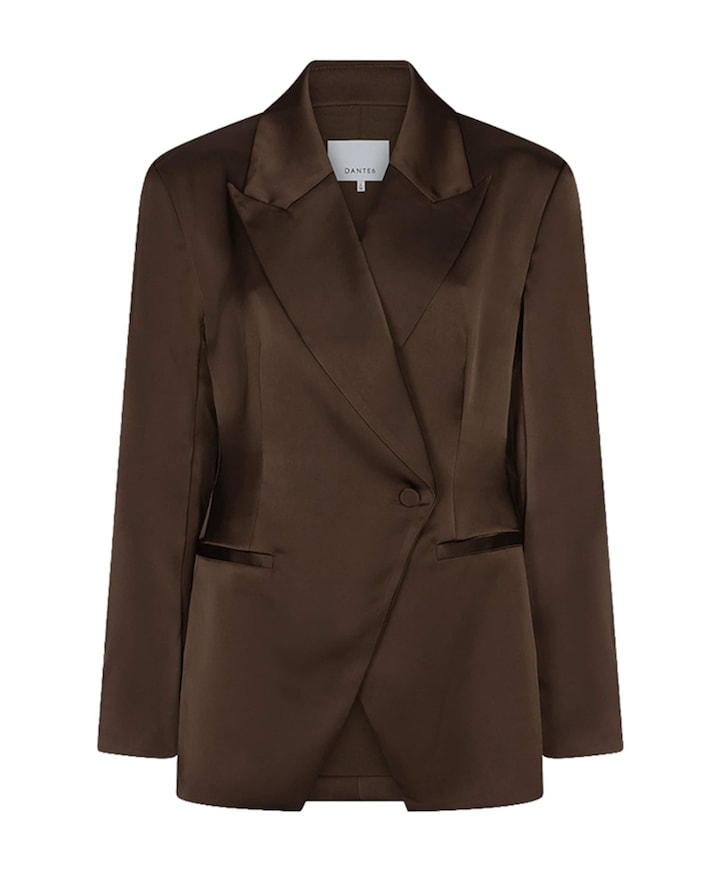 Dames blazer bruin
