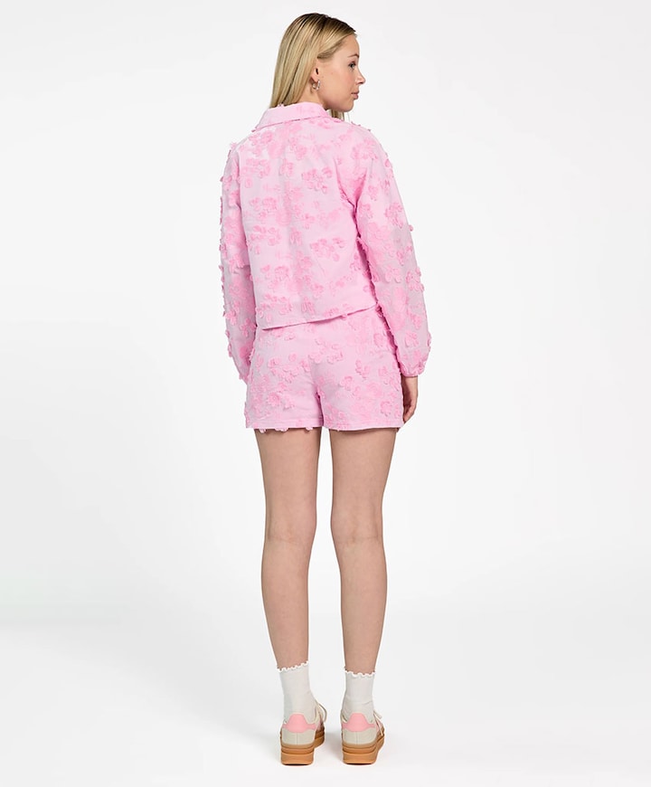 Meisjes blouse lange mouw roze