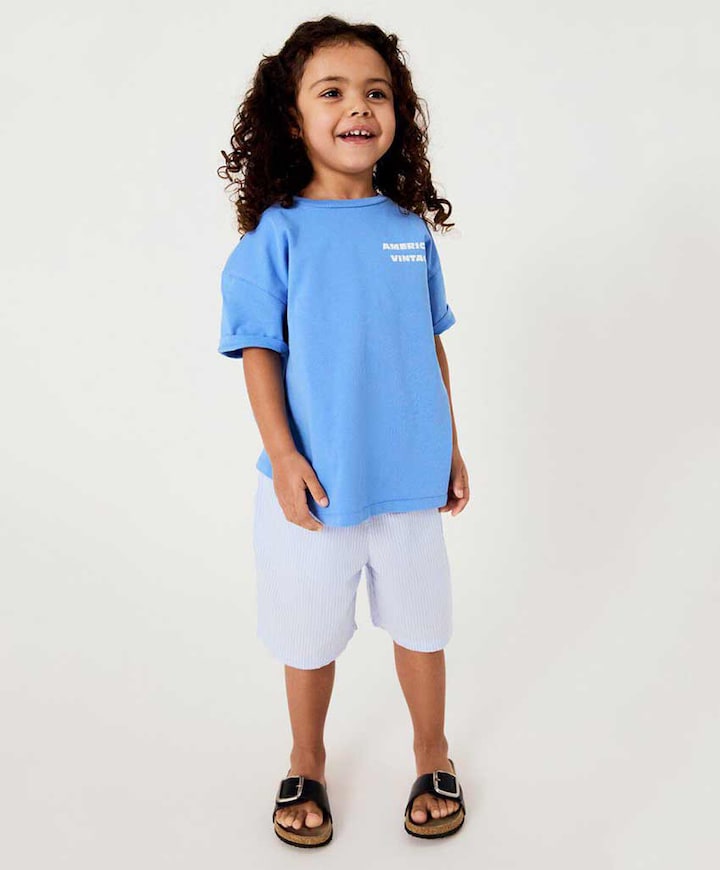 Uniseks T-shirt blauw