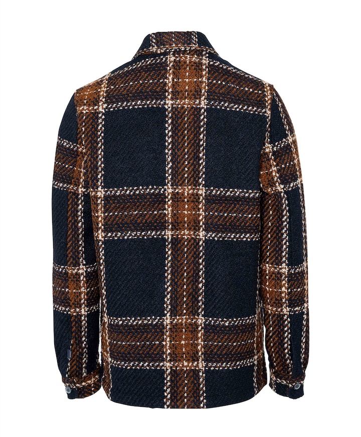 Heren overshirt blauw