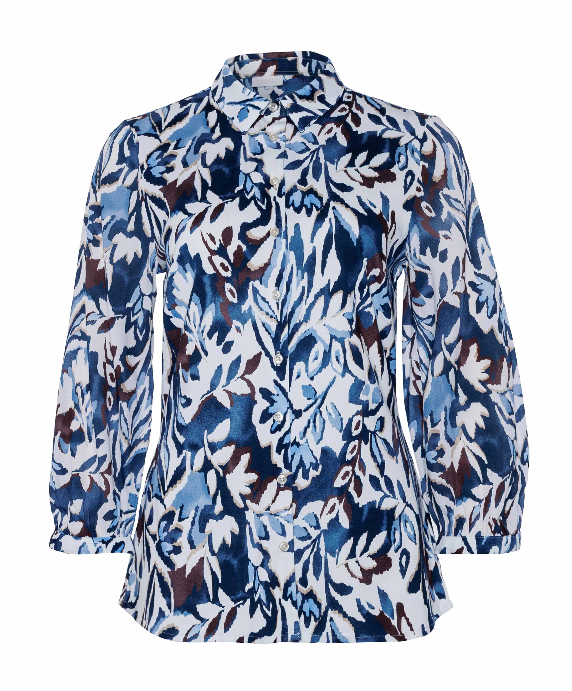Dames blouse blauw