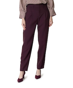 Mara Momfit Pleat dames broek paars