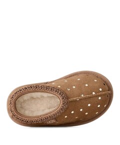 T TASMAN II SHINY DOTS meisjes enkellaarzen bruin