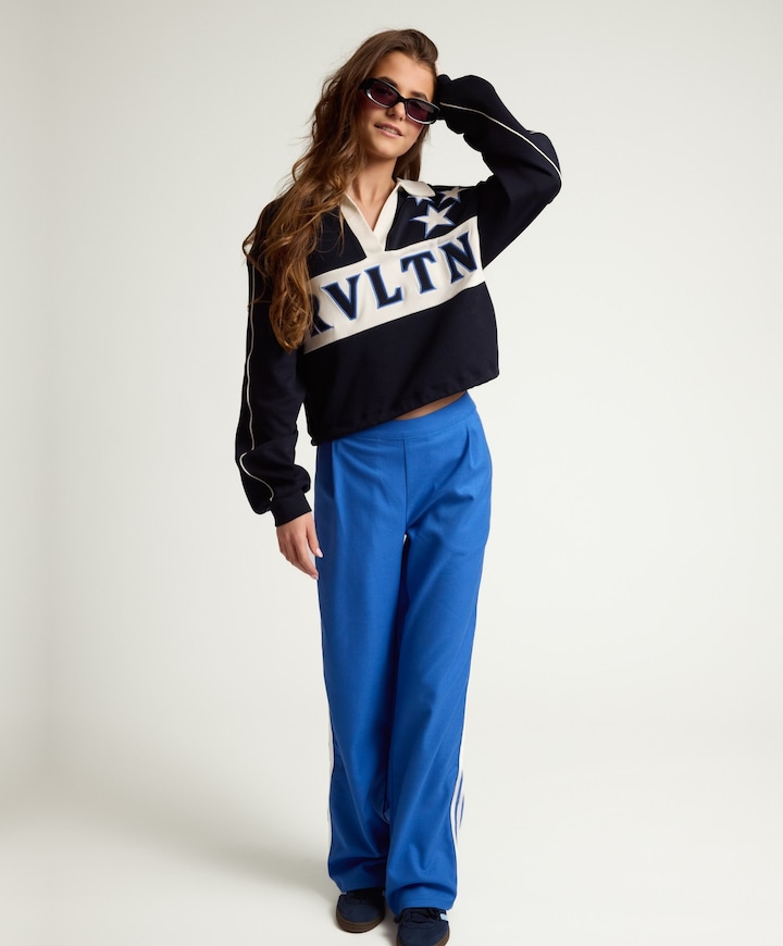 meisjes pantalon blauw