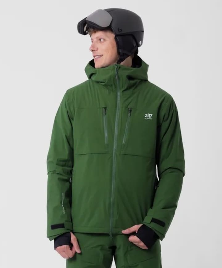 Heren ski-jas groen