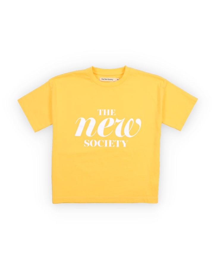 Uniseks t-shirt geel