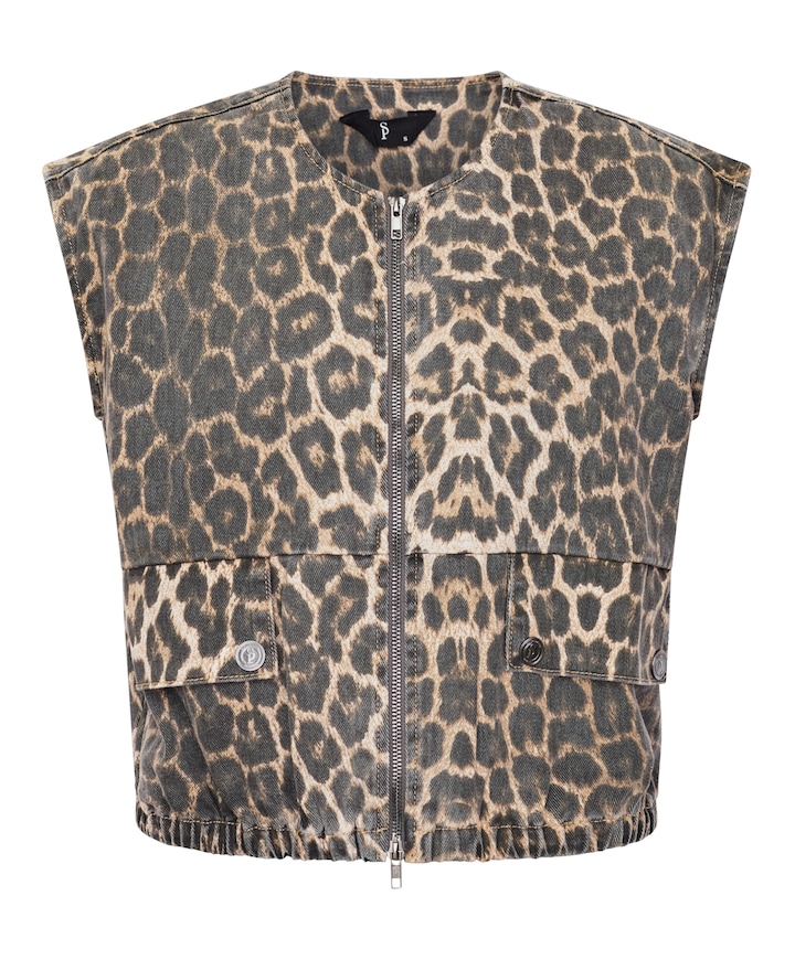 Dames gilet bruin
