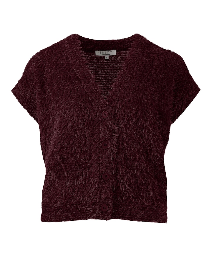 Dames gilet bordeaux