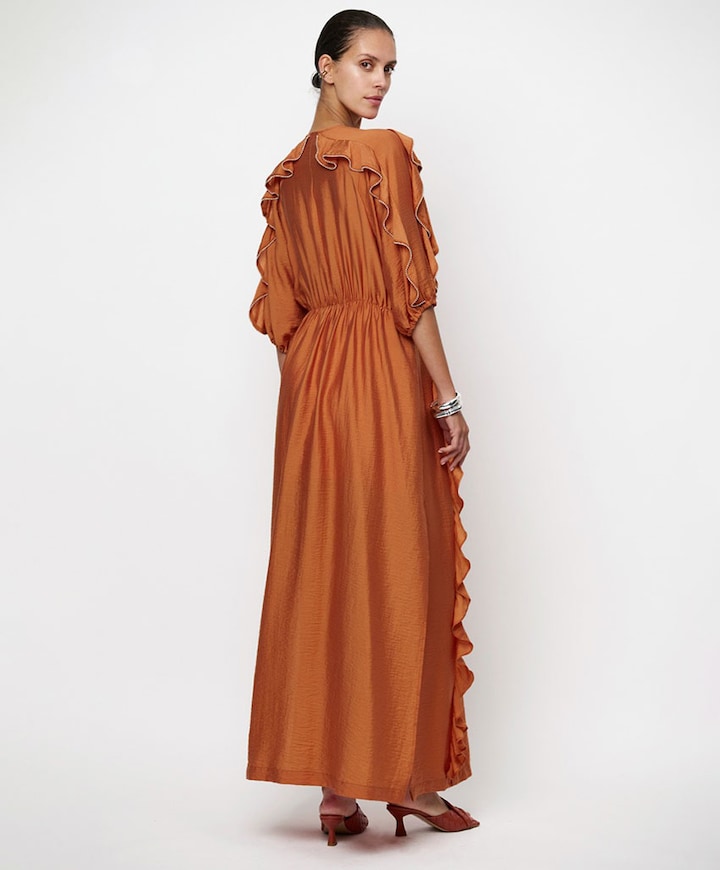 Dames jurk oranje