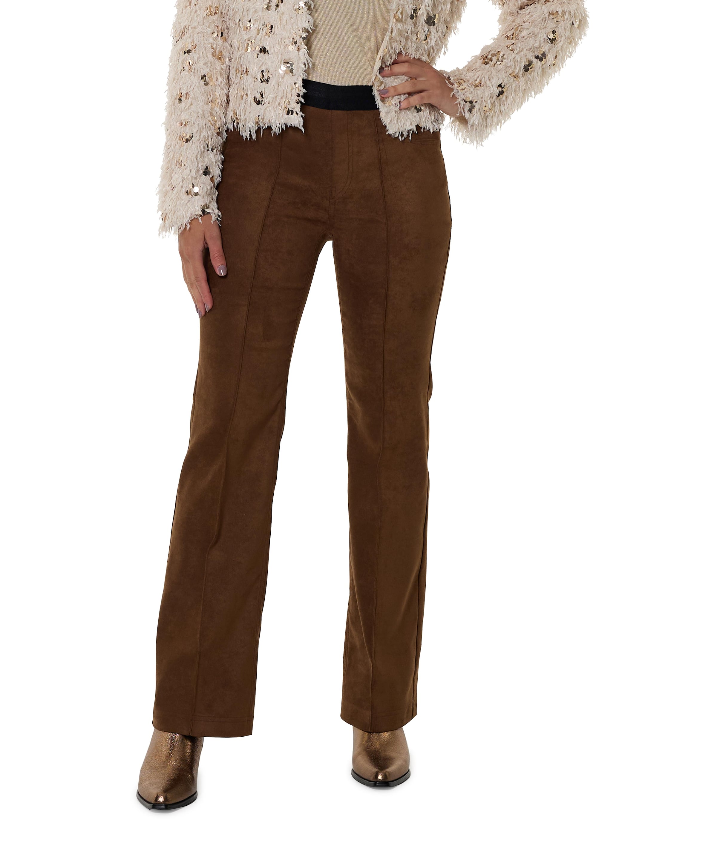 Pull On Slim broek bruin