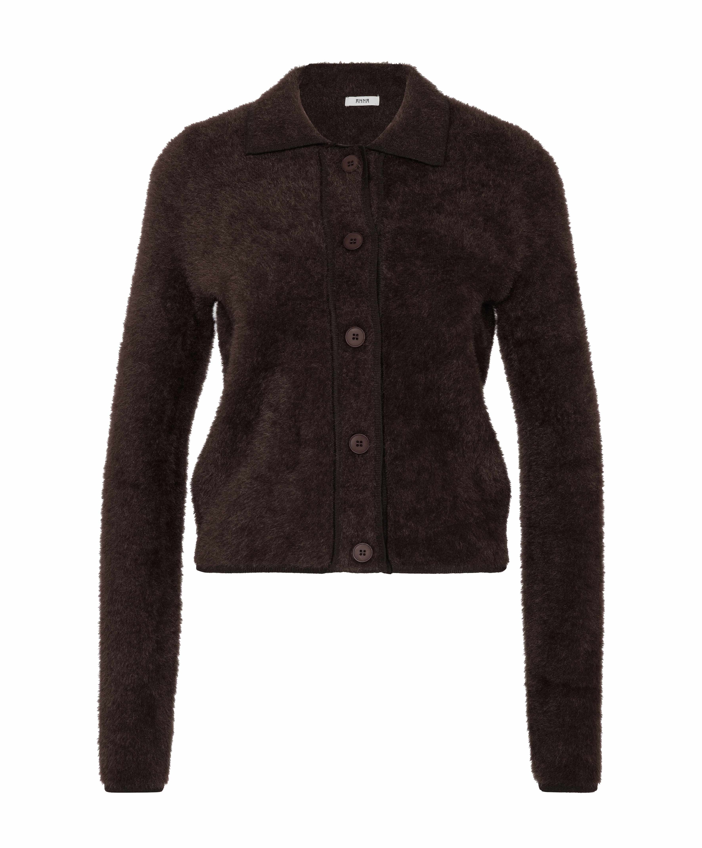 Dames vest bruin