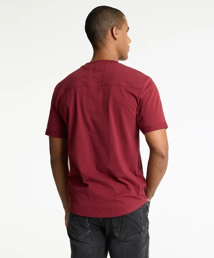 Heren t-shirt bordeaux